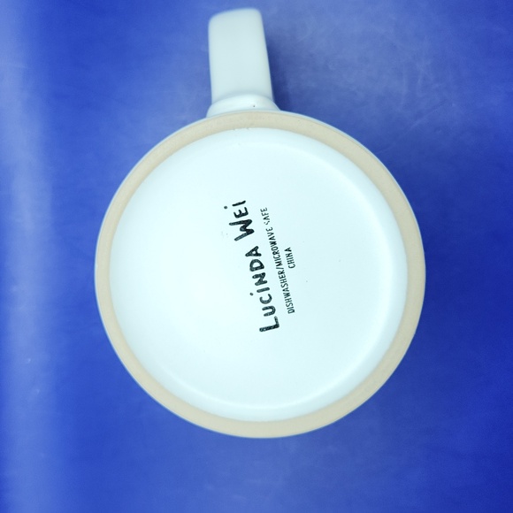 Lucinda Wei Fureezing Cat Mug - White and Blue - Picture 4 of 4